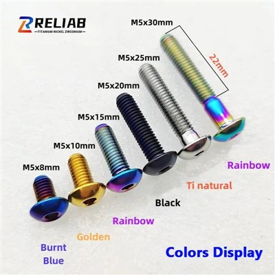 Boulons métriques en titane